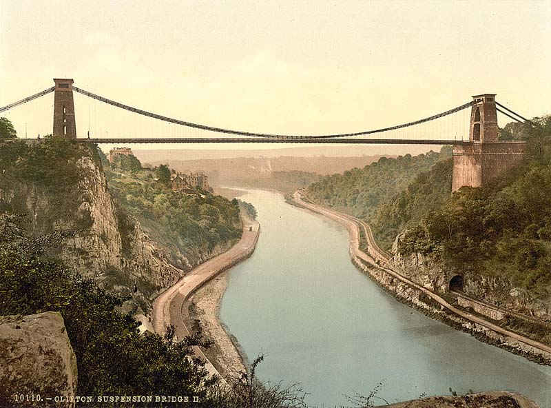 Postcards: Bristol, Gloucestershire, England: Clifton Suspension Bridge: Mitchell Families Online